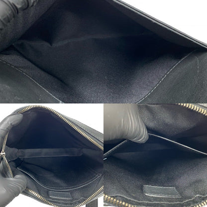 Louis Vuitton Shoulder Bag N23355 Damier Anfini Leather Black Messenger Bag Pochette District
