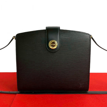 Louis Vuitton Shoulder Bag M52342 Epi Leather Black Epi Capuchin