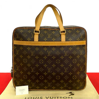 Louis Vuitton Business Bag M53343 Leather, Pvc Brown Monogram Portodocument Pegasus Mens