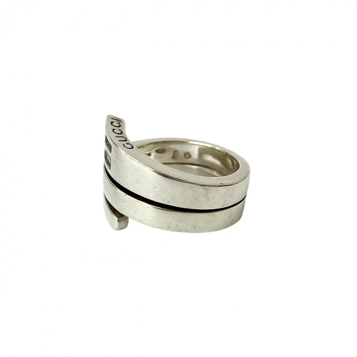 Gucci Ring Silver925 Silver Spiral Ring 13