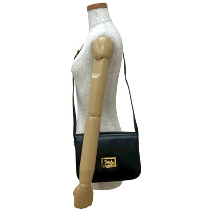 Celine Shoulder Bag Leather Black