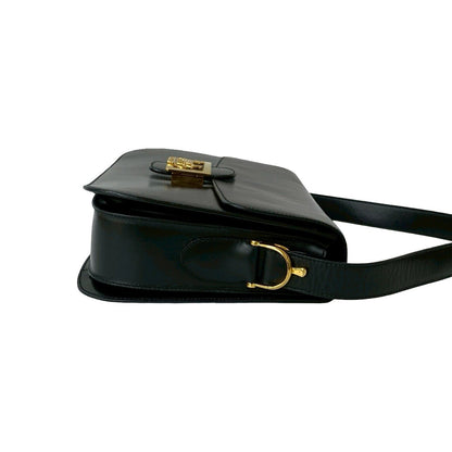 Celine Shoulder Bag Leather Black