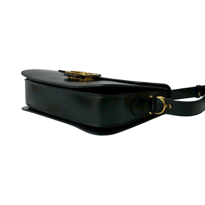 Celine Shoulder Bag Leather Black