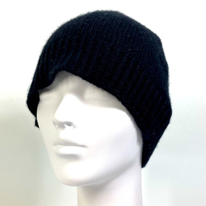 Hermes Knit Hat Cashmere Black Beanie Beanie Mens L