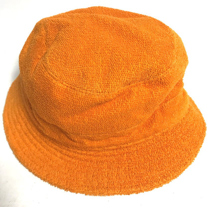 Hermes Hat Cotton Orange Pile H Logo Women 58