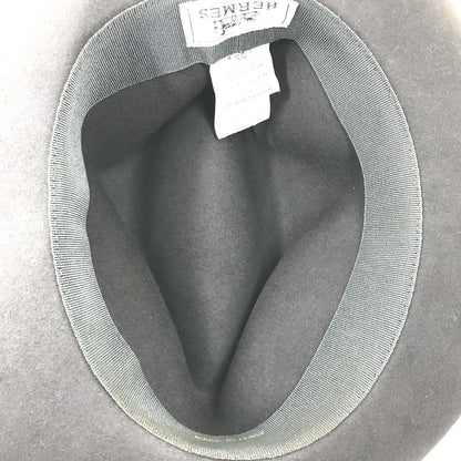 Hermes Hat , Beaver Gray Type Hat Hat Hat Mens 56