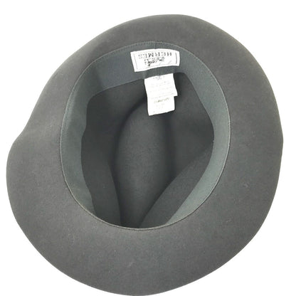 Hermes Hat , Beaver Gray Type Hat Hat Hat Mens 56