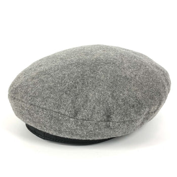 Hermes Beret Cashmere Gray Women 56