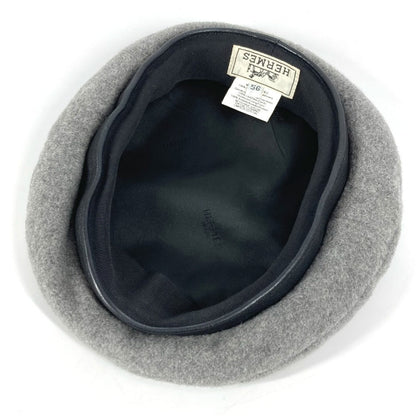 Hermes Beret Cashmere Gray Women 56