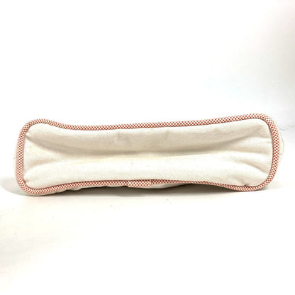 Hermes Pouch Canvas White Logo Horse Cheval
