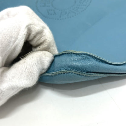 Hermes Shoulder Bag Leather Blue Crude Cell