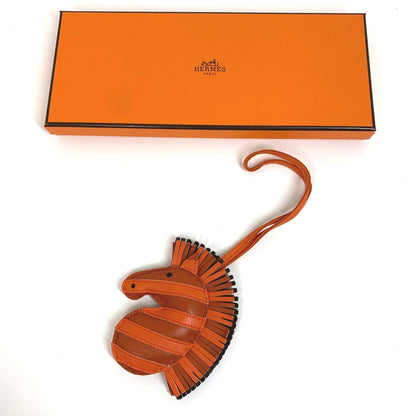 Hermes Bag Charm Leather / Anemiro Orange Gee Gee Savannah Women(Unisex)