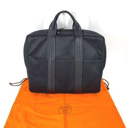 Hermes Business Bag Nylon Black 2Way Acapulco Odinatur Women