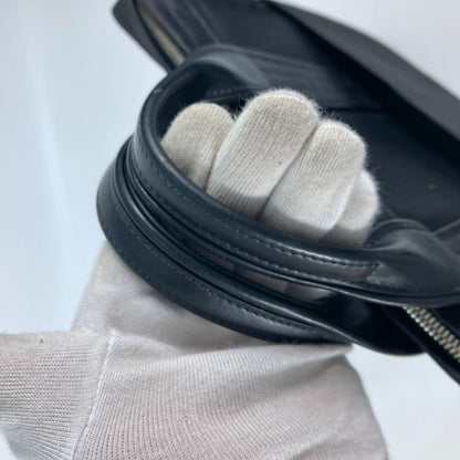 Hermes Business Bag Nylon Black 2Way Acapulco Odinatur Women