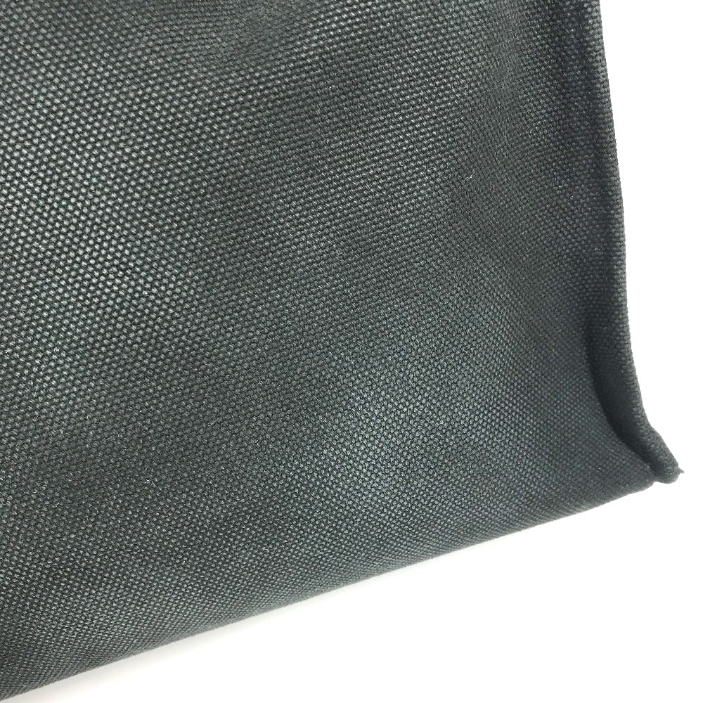 Hermes Business Bag Canvas / Leather Black Medall Studs