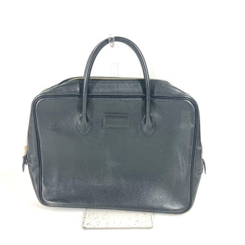 Hermes Business Bag Leather Black Eiffel Mens