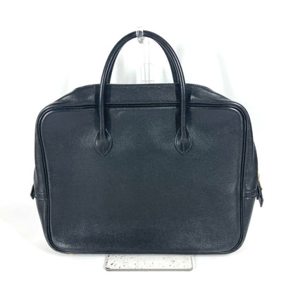 Hermes Business Bag Leather Black Eiffel Mens