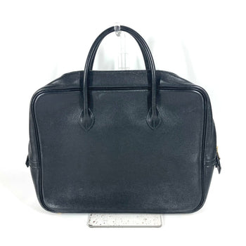 Hermes Business Bag Leather Black Eiffel Mens