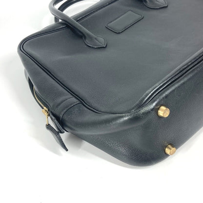 Hermes Business Bag Leather Black Eiffel Mens