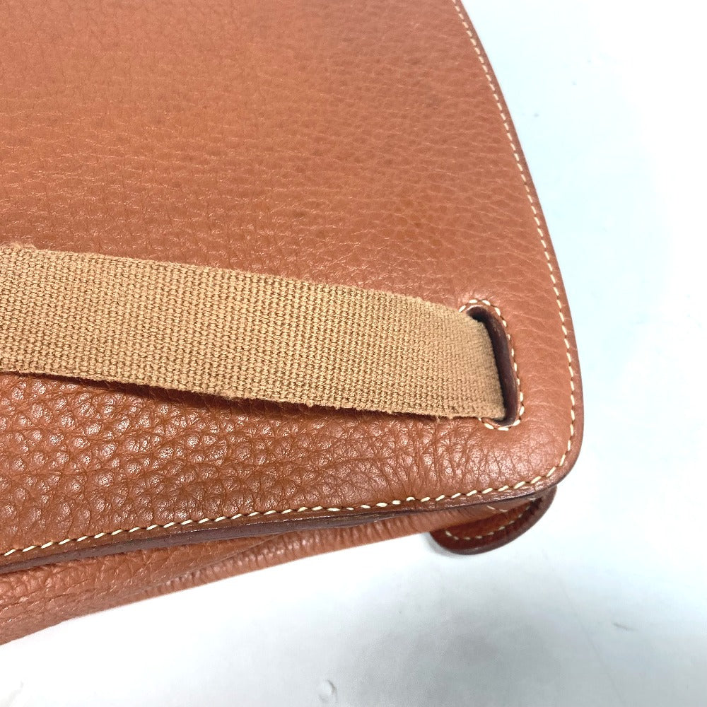 Hermes Backpack Leather Brown Sherpa Pm Women