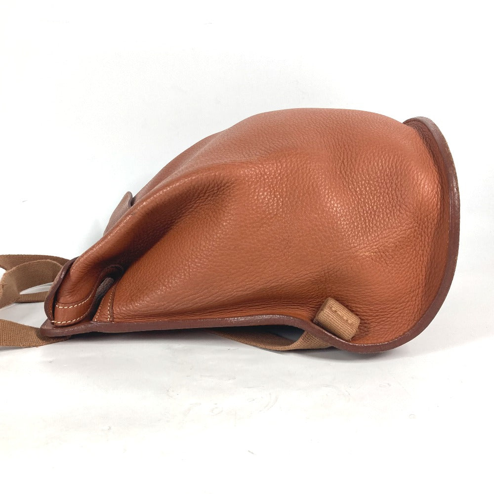 Hermes Backpack Leather Brown Sherpa Pm Women