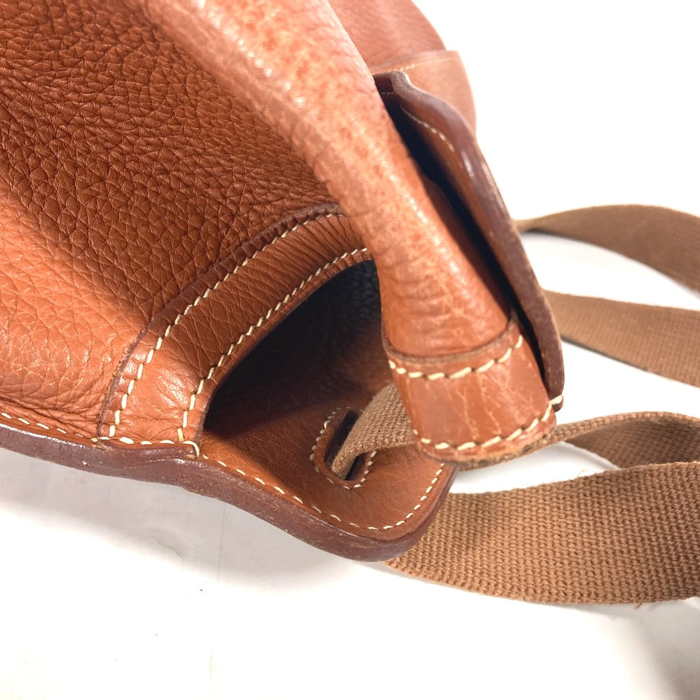 Hermes Backpack Leather Brown Sherpa Pm Women