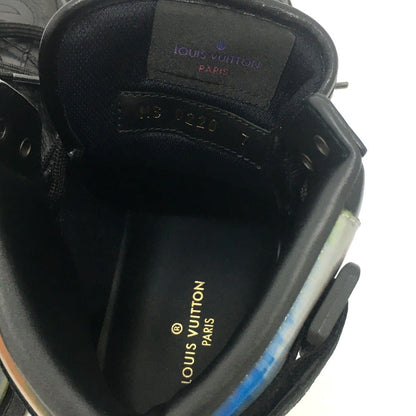 Louis Vuitton Sneakers 1A7S6R Leather Black Rivoli Line Monogram Mens 7