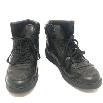 Louis Vuitton Sneakers 1A7S6R Leather Black Rivoli Line Monogram Mens 7
