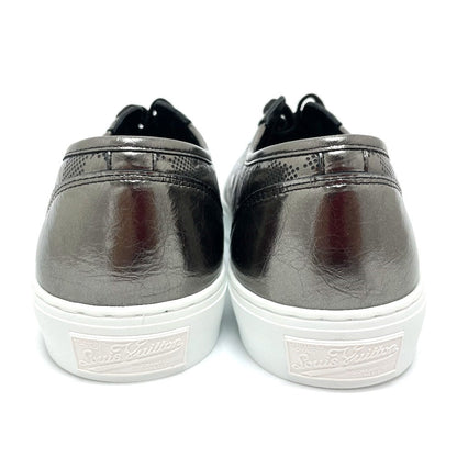 Louis Vuitton Sneakers 1A90Ga Leather , Metallic Damier Leather Gray Damier Tattoo Line 7