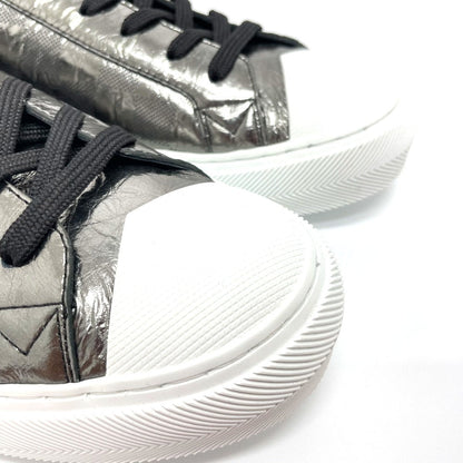 Louis Vuitton Sneakers 1A90Ga Leather , Metallic Damier Leather Gray Damier Tattoo Line 7