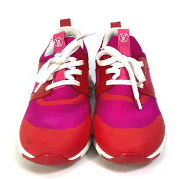 Louis Vuitton Sneakers Nylon, Nylon Pink By Color Logo Women 36