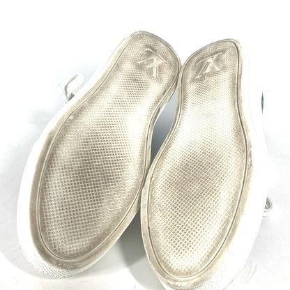 Louis Vuitton Sneakers Monogram Denim Blue Monogram Denim Shoes Shoe Laces Women 36.5