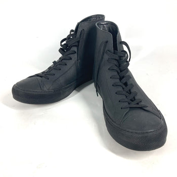 Louis Vuitton Sneakers Leather Black Rainbow Logo Mens 8 1/2