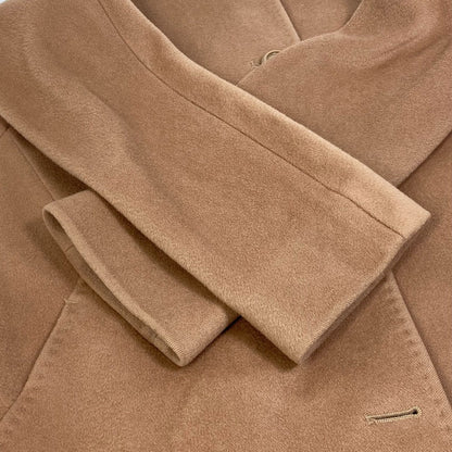 Max Mara Coat Wool Brown Studio Stand Collar Coat Women 40
