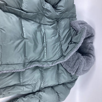 Max Mara Down Coat 149603266 Polyester Gray Apparel Outerwear Long Coat Frisia Teddy Long Women Xs