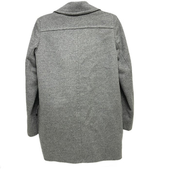 Max Mara Jacket Wool Gray Studio Wool Blend Double Breasted Tailored Jacket Women 36