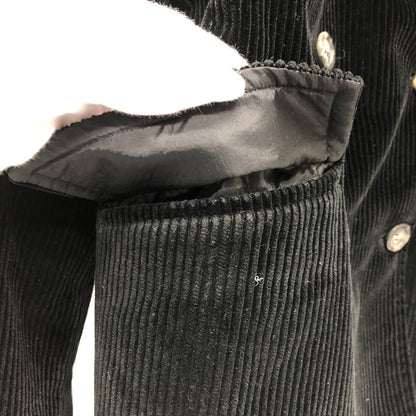 Max Mara Jacket Cotton Black Weekend Corduroy 38
