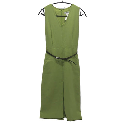 Max Mara One Piece Polyester Green Dress Belt Cardigan Women 32