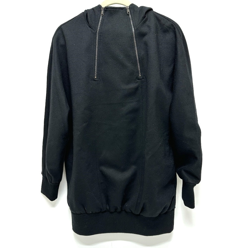 Max Mara Hoodie Wool Black W Zip Women Xs
