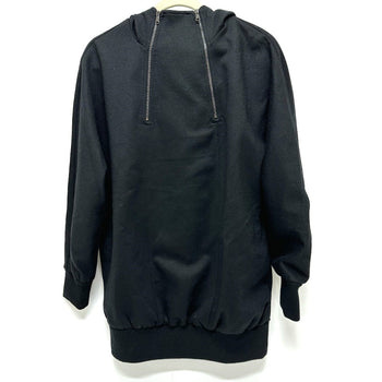 Max Mara Hoodie Wool Black W Zip Women Xs