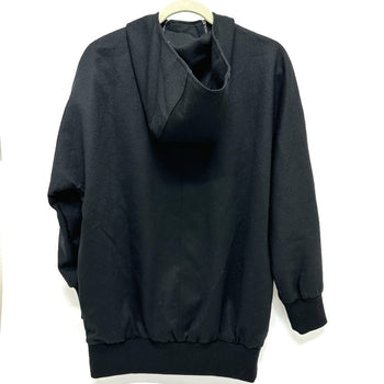 Max Mara Hoodie Wool Black W Zip Women Xs