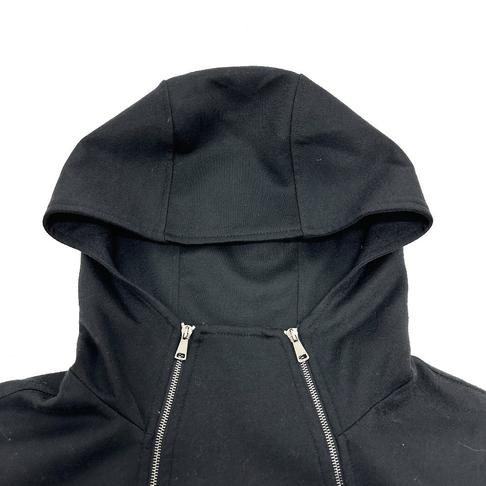 Max Mara Hoodie Wool Black W Zip Women Xs