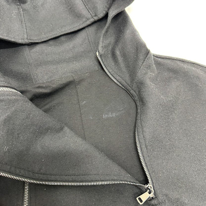 Max Mara Hoodie Wool Black W Zip Women Xs