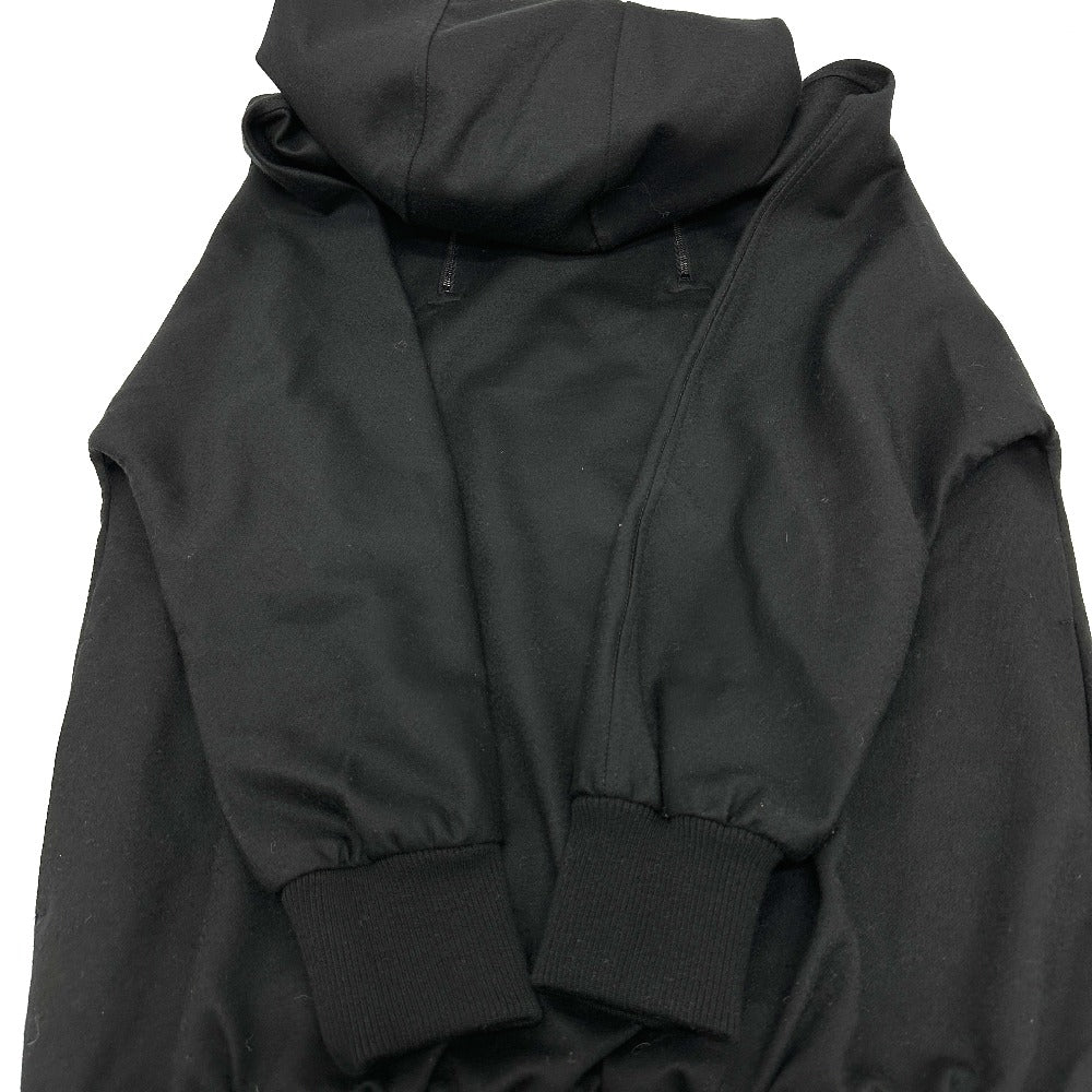 Max Mara Hoodie Wool Black W Zip Women Xs
