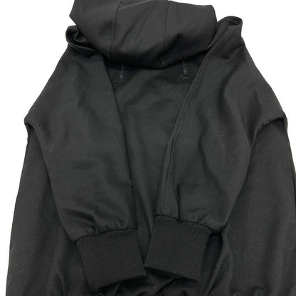 Max Mara Hoodie Wool Black W Zip Women Xs