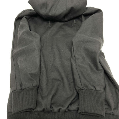 Max Mara Hoodie Wool Black W Zip Women Xs