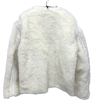 Max Mara Jacket 24110810216 Alpaca White Teddy Bear Apparel Women 36