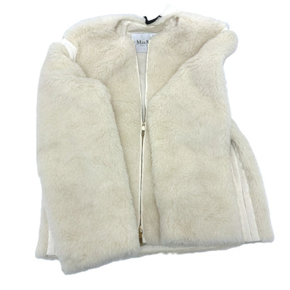 Max Mara Jacket 24110810216 Alpaca White Teddy Bear Apparel Women 36