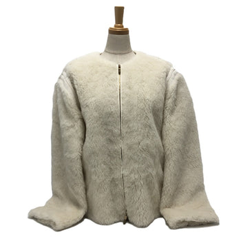 Max Mara Jacket 2411081021 Alpaca White Teddy Bear Women 36