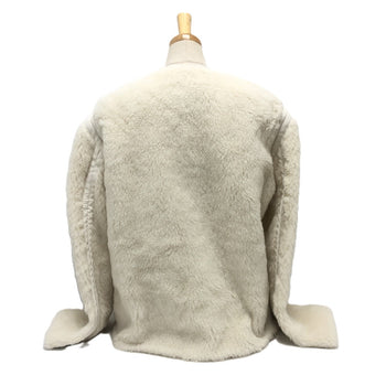 Max Mara Jacket 2411081021 Alpaca White Teddy Bear Women 36